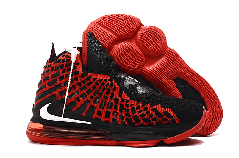 Women Nike LeBron 17 Red Black Shoes
